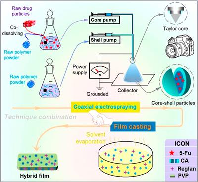 Hybrid films loaded with 5-fluorouracil and Reglan for synergistic treatment of colon cancer via asynchronous dual-drug delivery